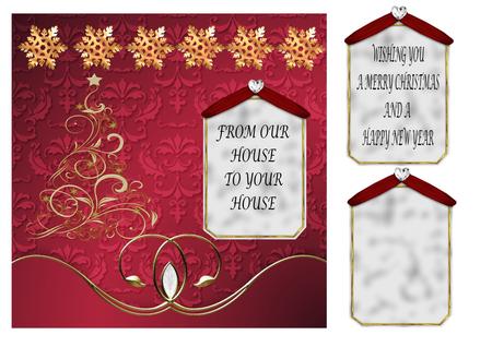 Swirl Border Damasks - Set 2 by Jan Fisher