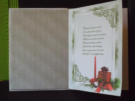 Christmas Candles Insert by Jan Fisher