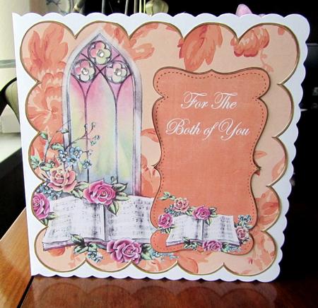 Borange Glory Window Both of You 8in Scallop Topper by Janice Saunders