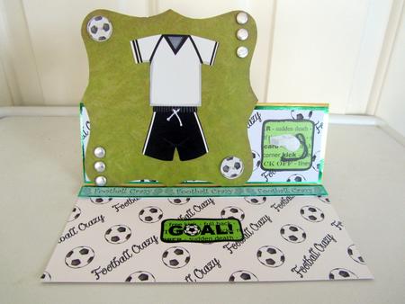 Football Crazy Backing Paper by Janice Saunders