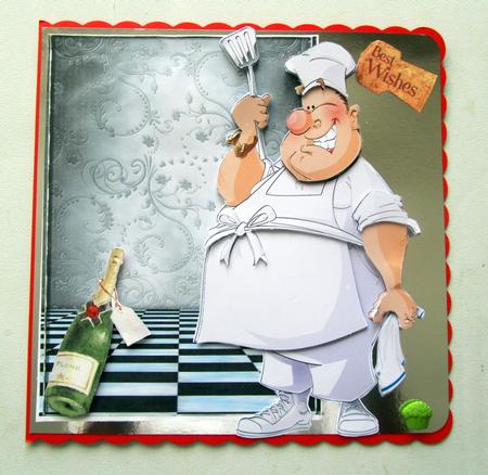 Chef Dude Decoupage Sheet by Janice Saunders