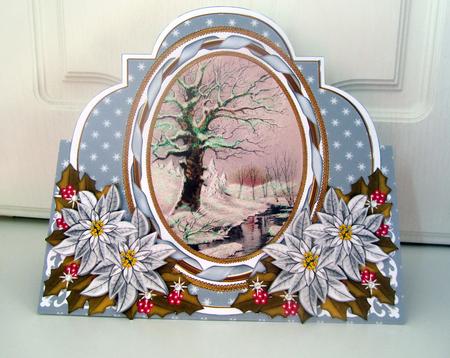 Winter Stream Shaped Over 3D Mini Card Kit by Janice Saunders