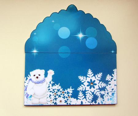 Polar Bear Money Wallet by Janice Saunders