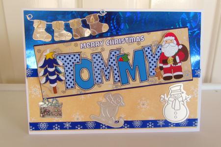 Santa Tommy Large Dl by Janice Saunders