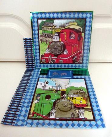 Tobias and Tommy Easel Card Toppers x 2 Toppers by Janice Saunders
