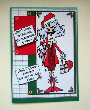 Stella Merry Christmas Friend Quick Card by Janice Saunders
