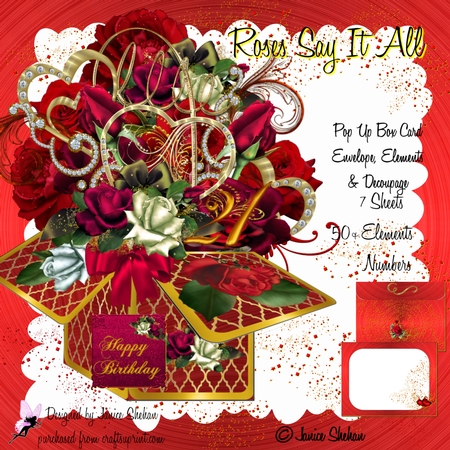 Gold Heart Embellishments by JANICE SHEHAN