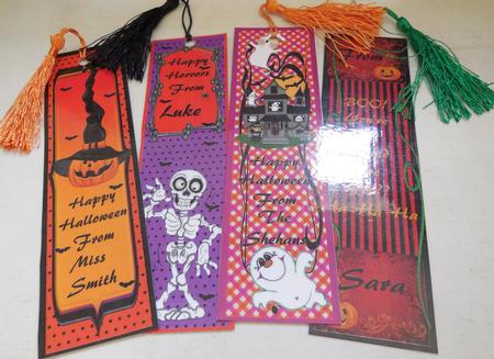 Halloween Skelton Bookmarks Book Marks by JANICE SHEHAN