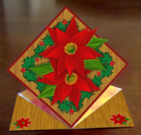 Poinsettia 3D Spring Card Featured Gallery Photo
