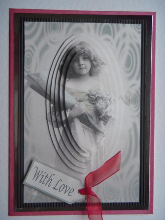 Antique Girl with Bouquet by Jayne Brough