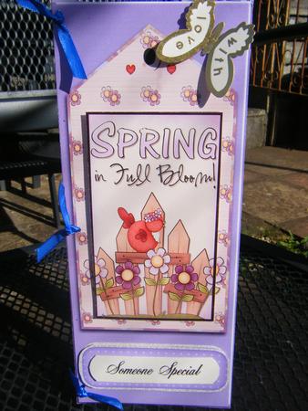 Spring Songs Large Dl Quick Card by Jayne Francis