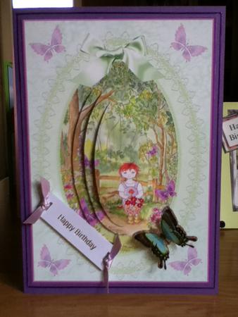Step by Step Decoupage - Girl in the Woods with Butterflies by Jayne Francis