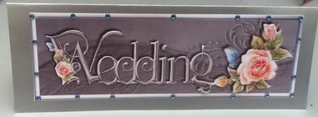 Wedding Roses Large Dl Card by Jayne Francis