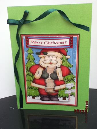Santa's Checking His List Pyramid by Jayne Francis