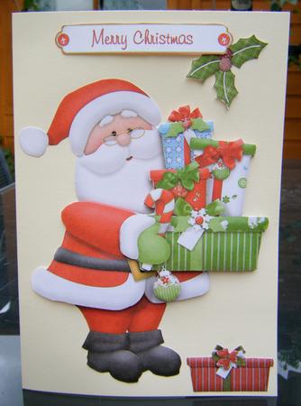 I Love Santa Shaped Quick Card Decoupage Elements by Jayne Francis