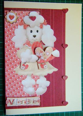 Valentine Large Dl Over the Edge with Decoupage by Jayne Francis