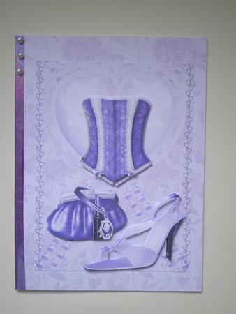 Party Night in Purple Decoupage by Jayne Morley