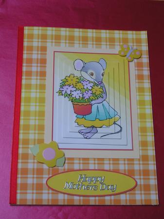 Lady Mouse with Flowerpot by Jayne Morley