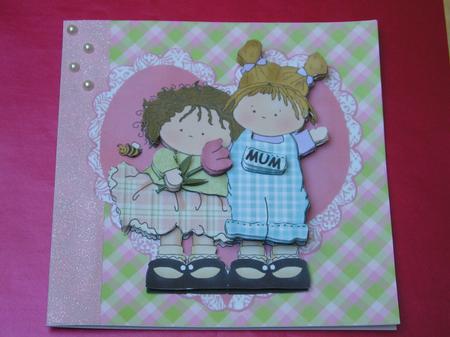 Cute Kids on a Lace Heart 2 by Jayne Morley