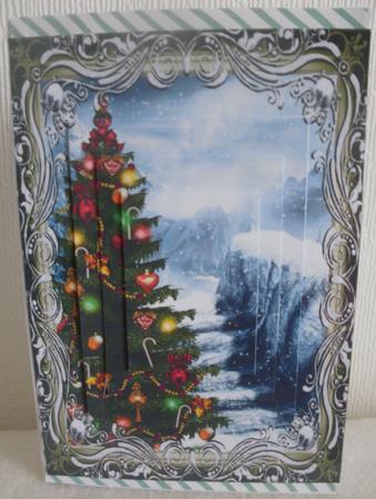 Christmas Tree & Snowy Steps Pyramid by Jayne Smith