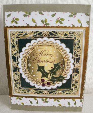 Merry Christmas Topper with Rich Border 3 by Jayne Smith