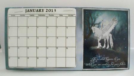 Fantasy Horse Desktop Calendar Base by Jayne Smith