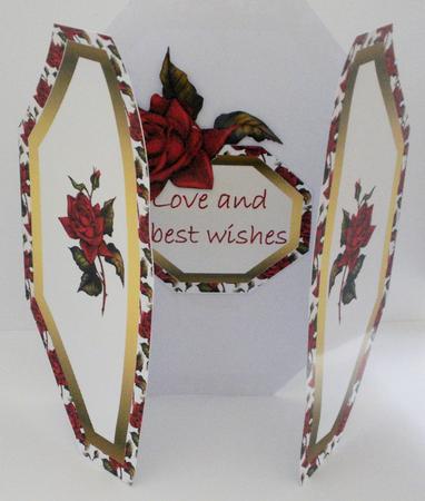 Red Roses with Gold by Jayne Smith