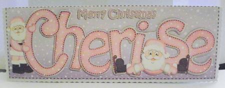 Xmas Large Dl Cherise Quick Card N 3D Decoupage by Jayne Smith