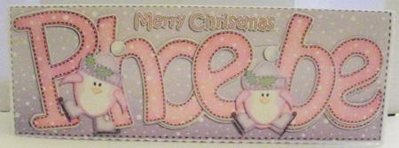 Xmas Large Dl Phoebe Quick Card N 3D Decoupage by Jayne Smith