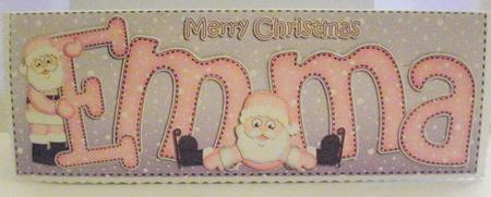 Xmas Large Dl Emma Quick Card N 3D Decoupage by Jayne Smith