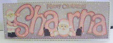 Xmas Large Dl Sharna Quick Card N 3D Decoupage by Jayne Smith