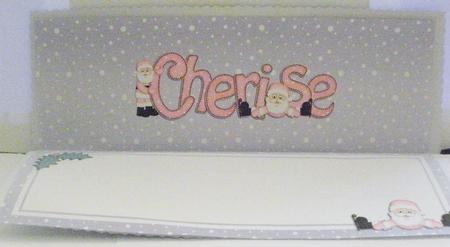 Xmas Cherise Matching Large Dl Insert by Jayne Smith