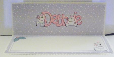 Xmas Debbie Matching Large Dl Insert by Jayne Smith