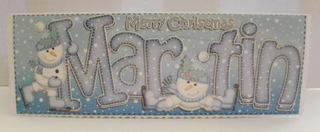 Xmas Large Dl Martin Quick Card N 3D Decoupage by Jayne Smith