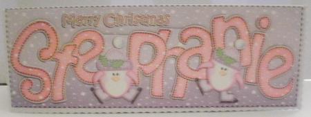 Xmas Large Dl Stephanie Quick Card N 3D Decoupage by Jayne Smith