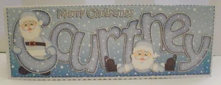 Xmas Large Dl Courtney Quick Card N 3D Decoupage by Jayne Smith