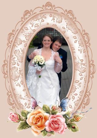 Rambling Roses Elegant Oval Frames - Set 3 by Jayne Smith