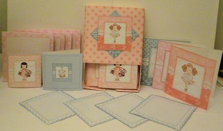 3D Top Drawer Girlz Notelet Cards Bumper Kit by Jayne Smith