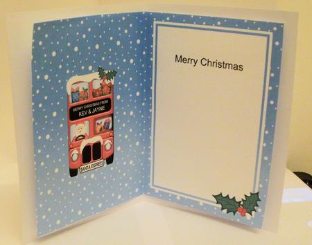 Xmas Santa Express A5 Kev & Jayne Matching A5 Insert by Jayne Smith
