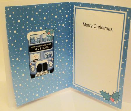 Xmas Santa Express A5 Kev & Jayne Matching A5 Insert by Jayne Smith