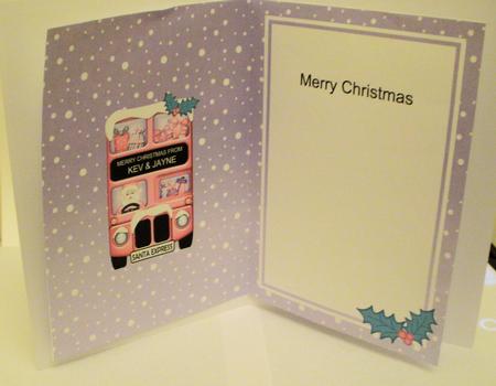 Xmas Santa Express A5 Kev & Jayne Matching A5 Insert by Jayne Smith