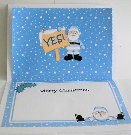 Xmas Santa's Sign Been Good Matching A5 Insert by Jayne Smith