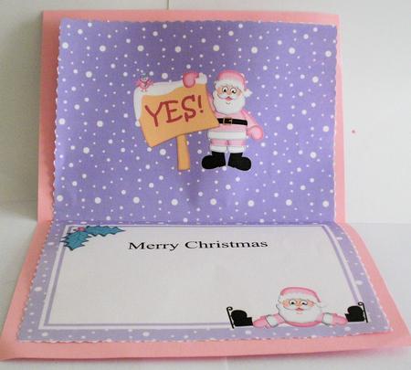 Xmas Santa's Sign Been Good Matching A5 Insert by Jayne Smith
