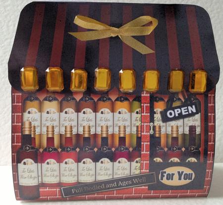 3D Little Wine Shop Treat or Favour Box Mini Kit by Jayne Smith