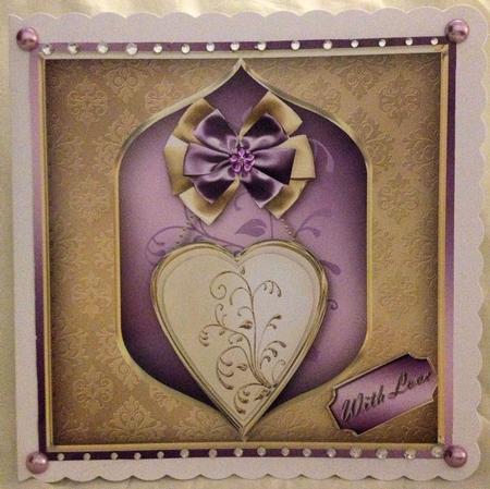 Gold Enamelled Heart by Jayne Smith