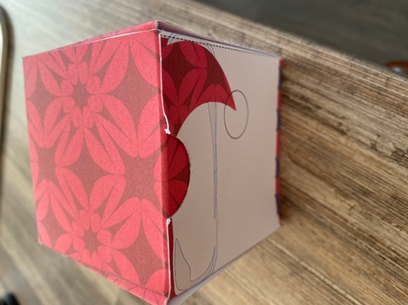 Beautiful snowman decorative gift box template.  by Jayne Taplin