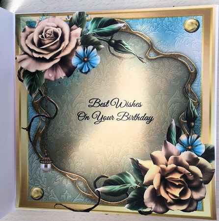 Adorable Pug With Beautiful Roses 8x8 Mini Kit by Jayne Taplin