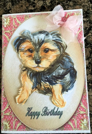 Tiny Terrier - Happy Birthday by Jayne Taplin