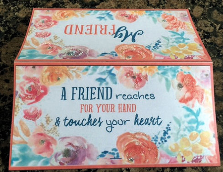 To My Friend -  Envelope Money/Voucher Wallet  by Jayne Taplin