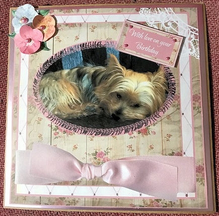 SHABBY CHIC YORKIE MOTHERS DAY by Jayne Taplin